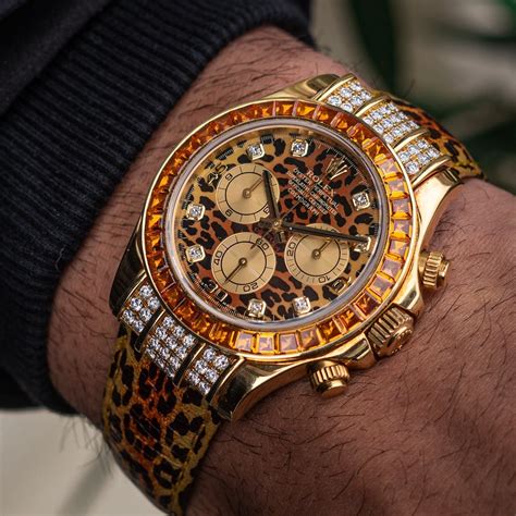 rolex daytona leopard